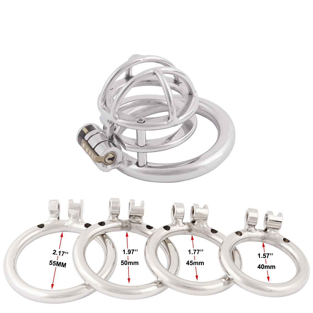 TERNENCE Male Chastity Device Stealth Lock for Adults Solitary Extreme Confinement Cage