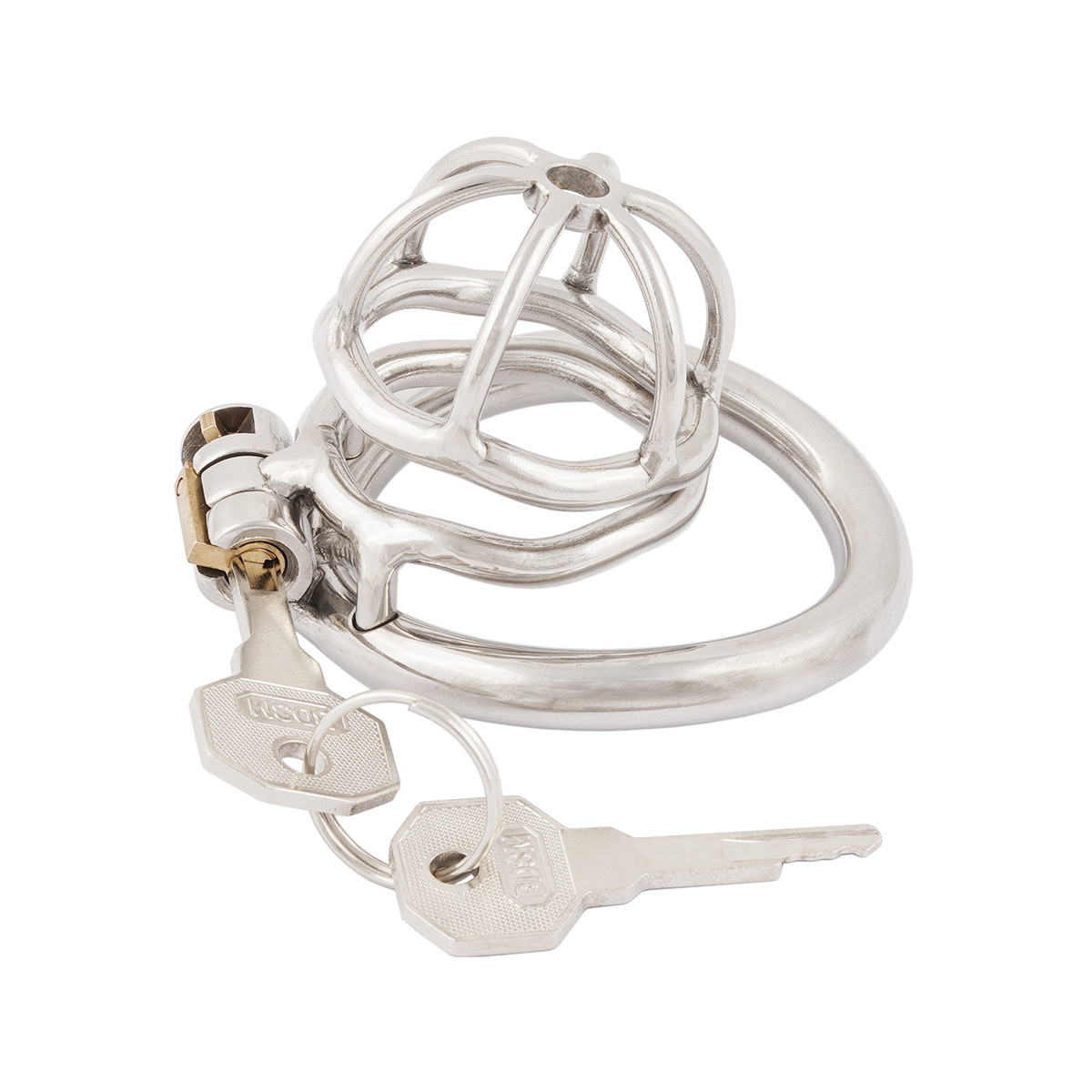 TERNENCE Male Chastity Device Stainless Steel Small Ergonomic Design Stealth Lock for Adults Solitary Extreme Confinement Cage