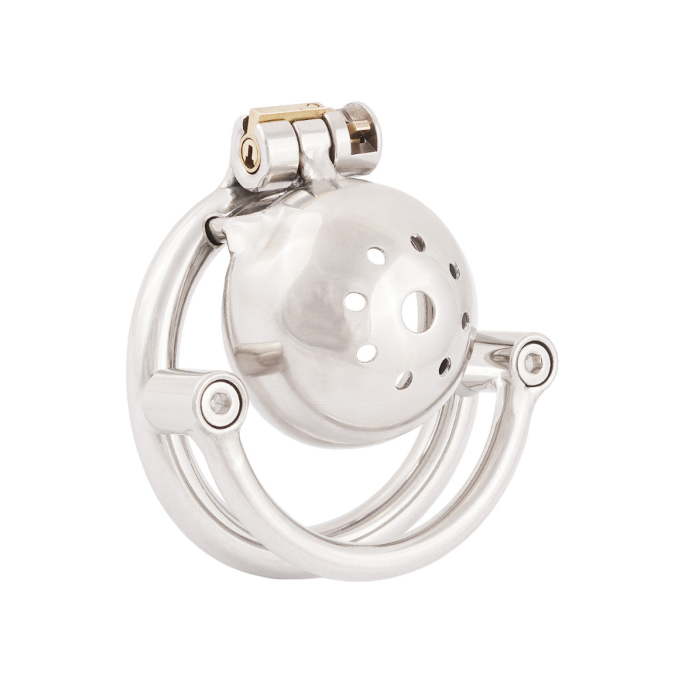 TERNENCE Men Short Chastity Device Cages Prevent Escape Design Closed Ring Cock Cage Adult Game Sex Toy