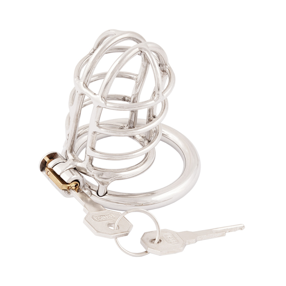 TERNENCE Metal Male Long Chastity Device 304 Steel Stainless Comfortable Closed Ring Cock Cage Adult Game Sex Toy