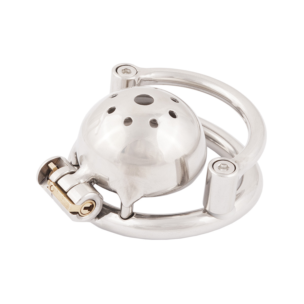 TERNENCE Men Short Chastity Device Cages Prevent Escape Design Closed Ring Cock Cage Adult Game Sex Toy