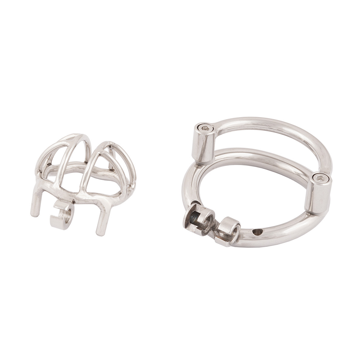 TERNENCE Men Short Small Chastity Device Prevent Escape Design Closed Ring Cock Cage Adult Game Sex Toy