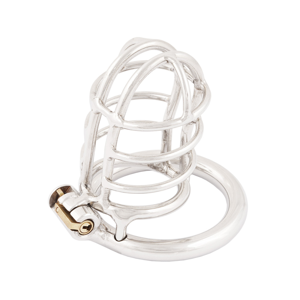 TERNENCE Metal Male Long Chastity Device 304 Steel Stainless Comfortable Closed Ring Cock Cage Adult Game Sex Toy