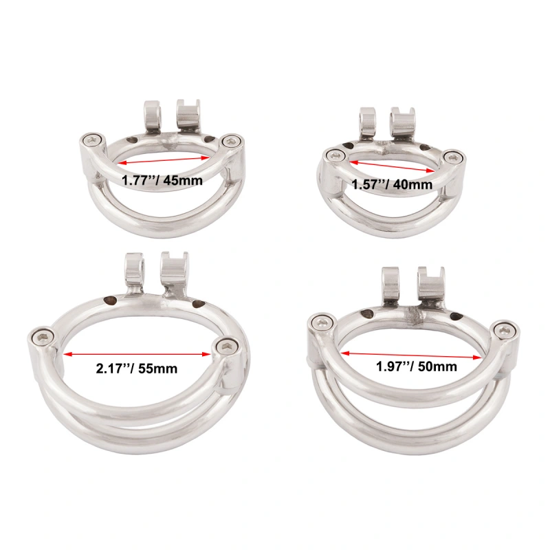 TERNENCE Mens Short Chastity Cages Prevent Escape Design Closed Ring Cock Cage Adult Game Sex Toy