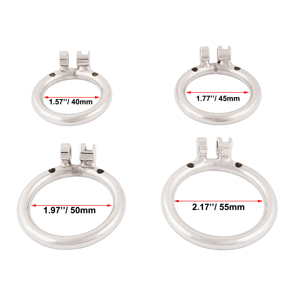 TERNENCE Super Small Male Chastity Cage Virginity Lock Cock Cage with Urethral Tube and Anti-Off Ring
