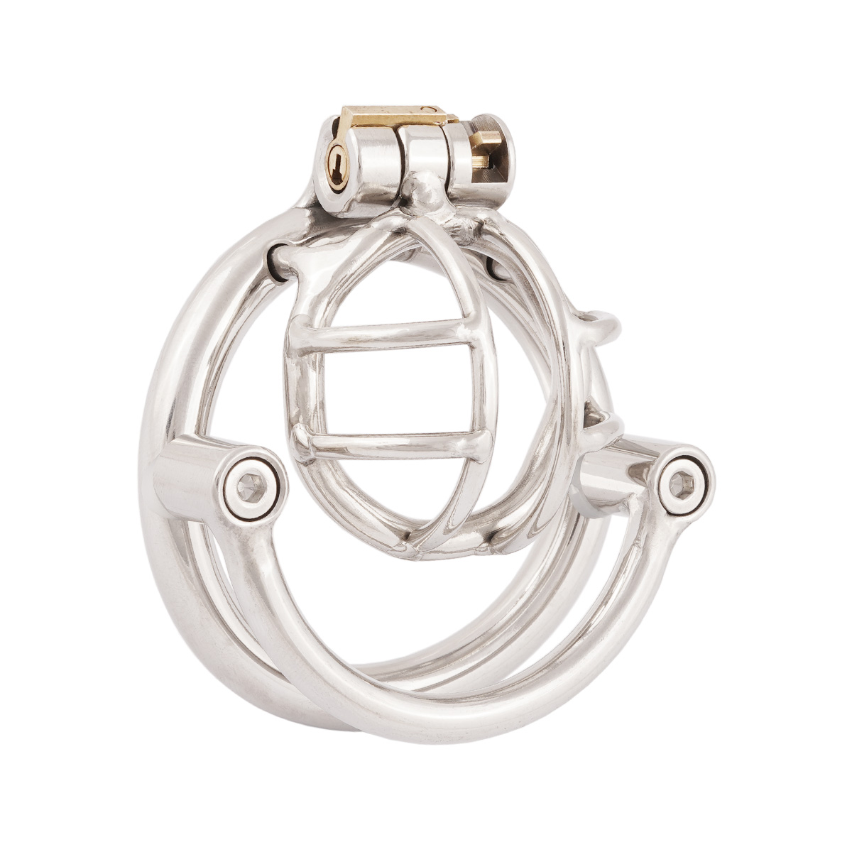 TERNENCE Men Short Small Chastity Device Prevent Escape Design Closed Ring Cock Cage Adult Game Sex Toy