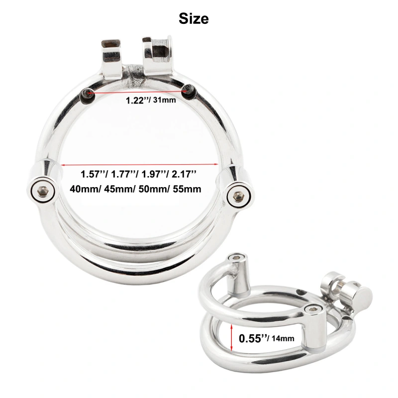 TERNENCE Mens Short Chastity Cages Prevent Escape Design Closed Ring Cock Cage Adult Game Sex Toy