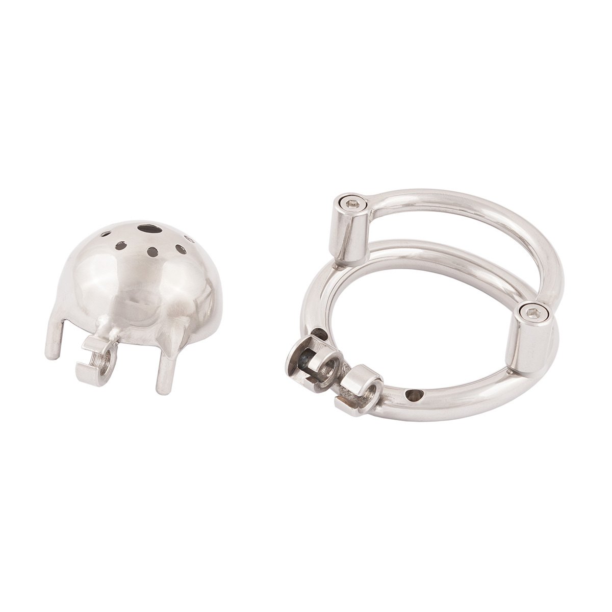 TERNENCE Men Short Chastity Device Cages Prevent Escape Design Closed Ring Cock Cage Adult Game Sex Toy