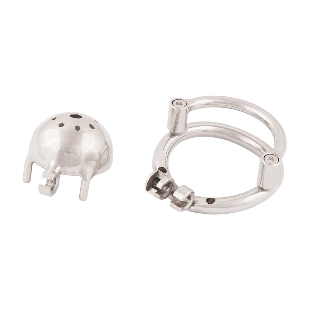 TERNENCE Men Short Chastity Device Cages Prevent Escape Design Closed Ring Cock Cage Adult Game Sex Toy