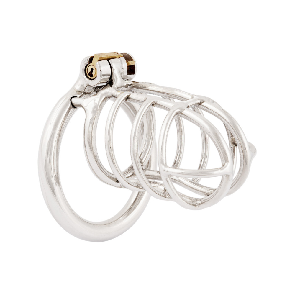 TERNENCE Metal Male Long Chastity Device 304 Steel Stainless Comfortable Closed Ring Cock Cage Adult Game Sex Toy