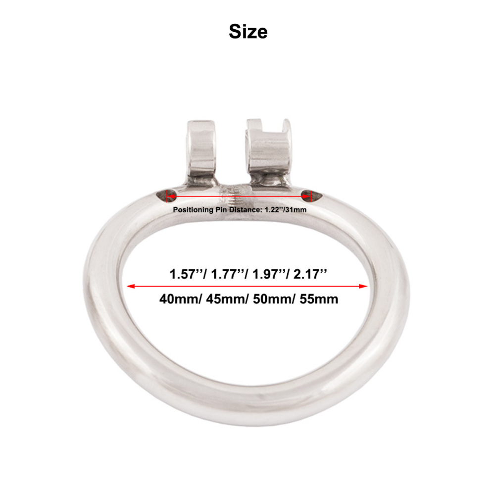 TERNENCE Stainless Chastity Device Ergonomic Design Cock Cage Base Ring Male Spares