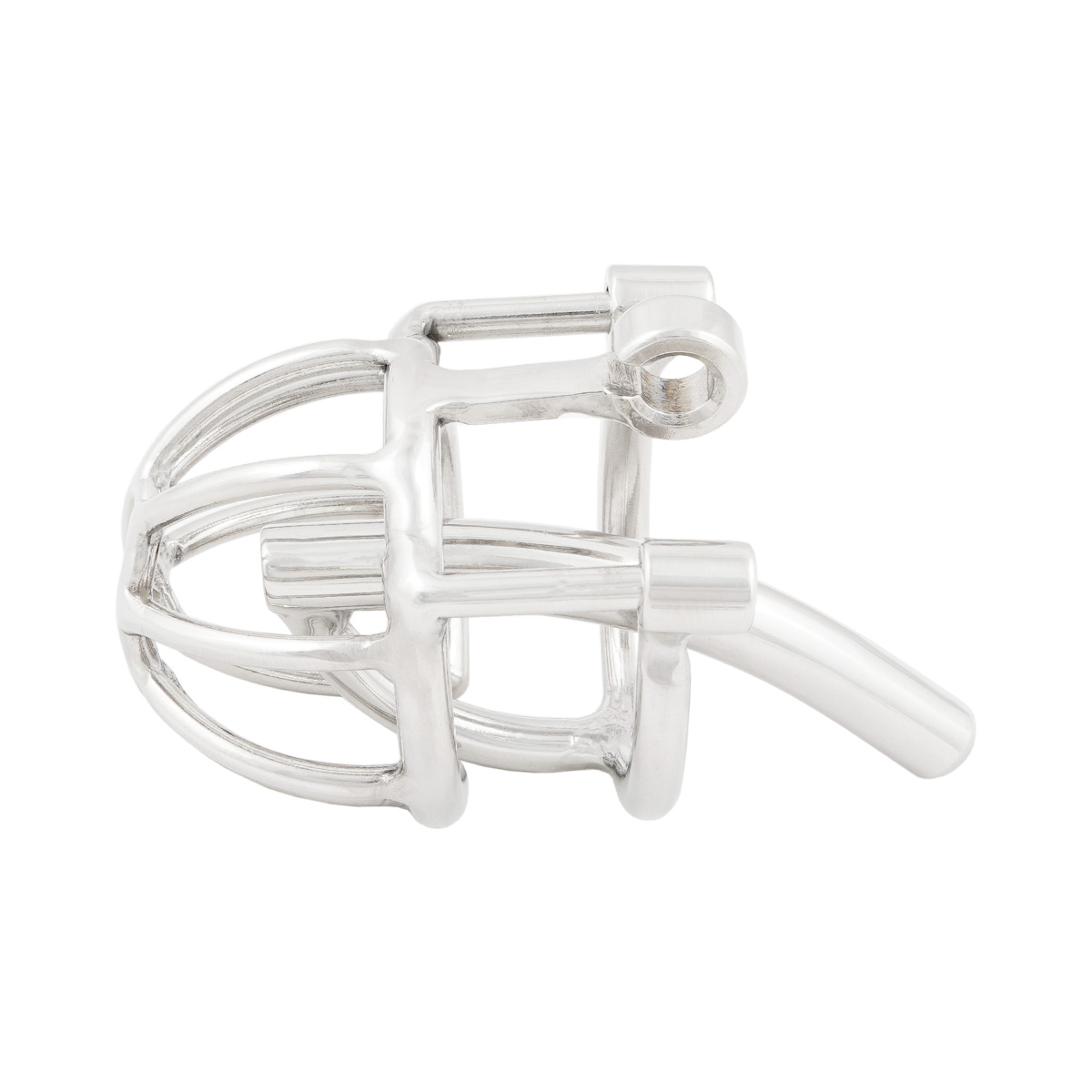TERNENCE Male Chastity Device with Removable Catheter Hinged Ring Cock Cage (only cages do not include rings and locks)