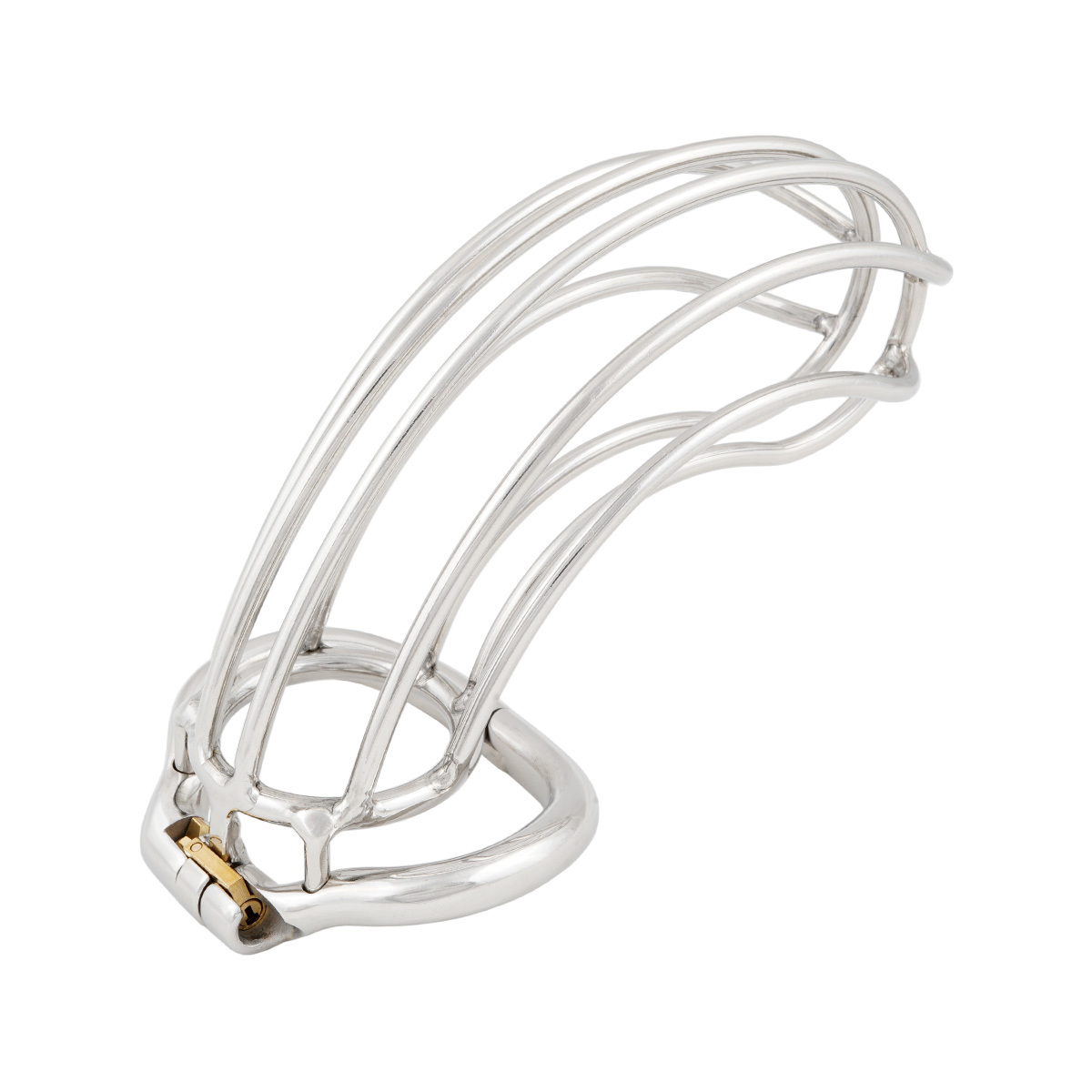 TERNENCE Chastity Device Male Cage Inside Length 5’’ Stainless Steel Long Section Men Chastity Lock