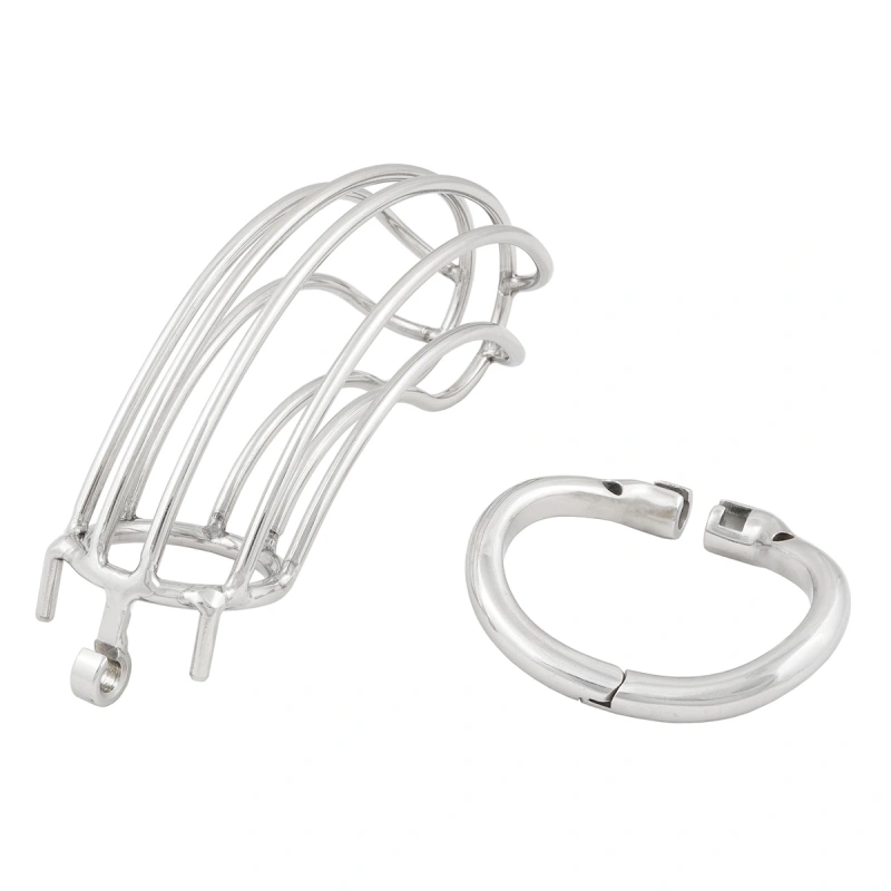 TERNENCE Chastity Device Male Cage Inside Length 5’’ Stainless Steel Long Section Men Chastity Lock
