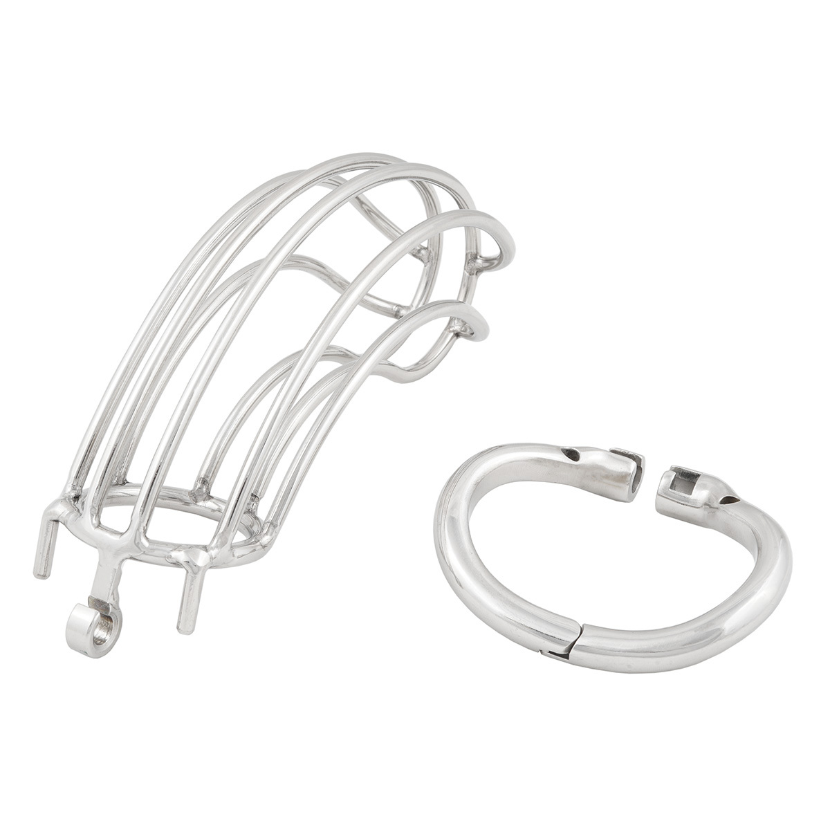 TERNENCE Chastity Device Male Cage Inside Length 5’’ Stainless Steel Long Section Men Chastity Lock