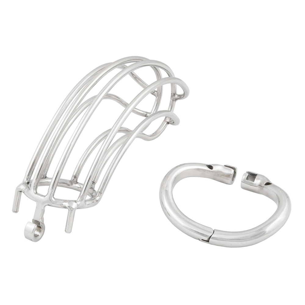 TERNENCE Chastity Device Male Cage Inside Length 5’’ Stainless Steel Long Section Men Chastity Lock