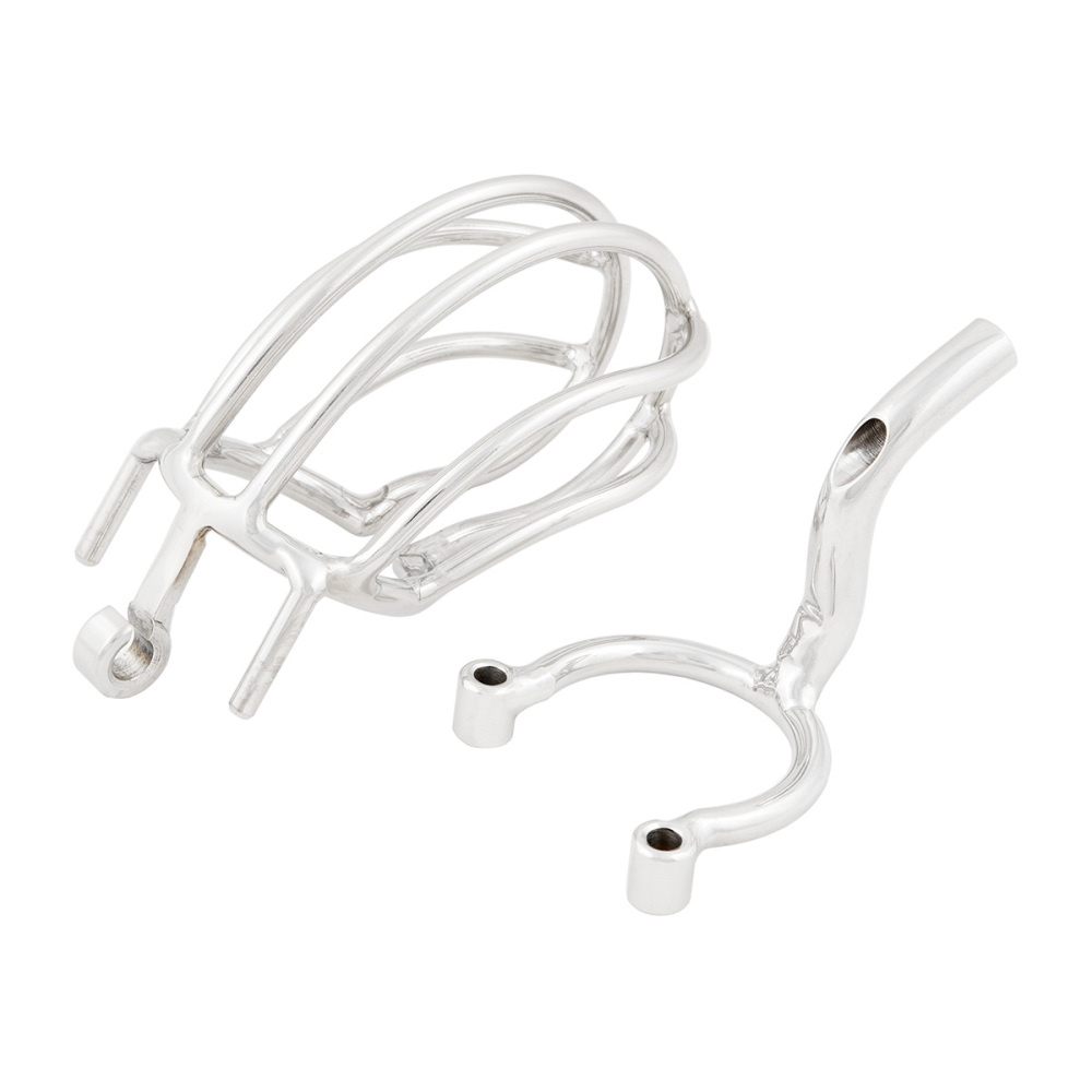TERNENCE Male Chastity Device Cage with Removable PA Puncture Catheters Chastity Belt Cock Cage