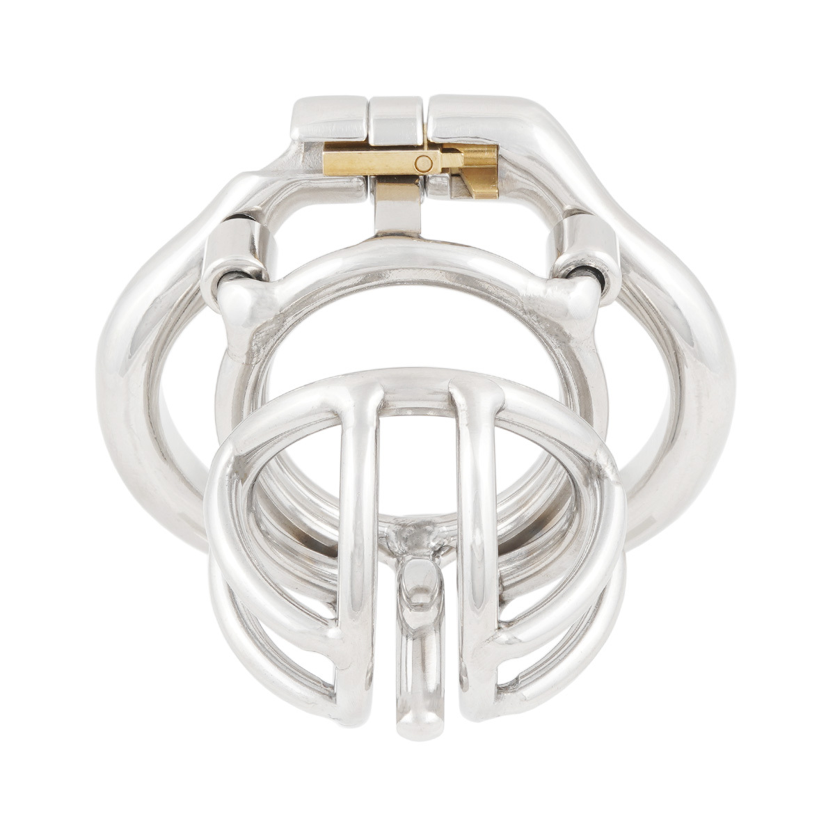 TERNENCE Male Chastity Device Cock Cage with Anti-Off Removable PA Puncture Hinged Ring Chastity Belt Adult Game Sex Toy