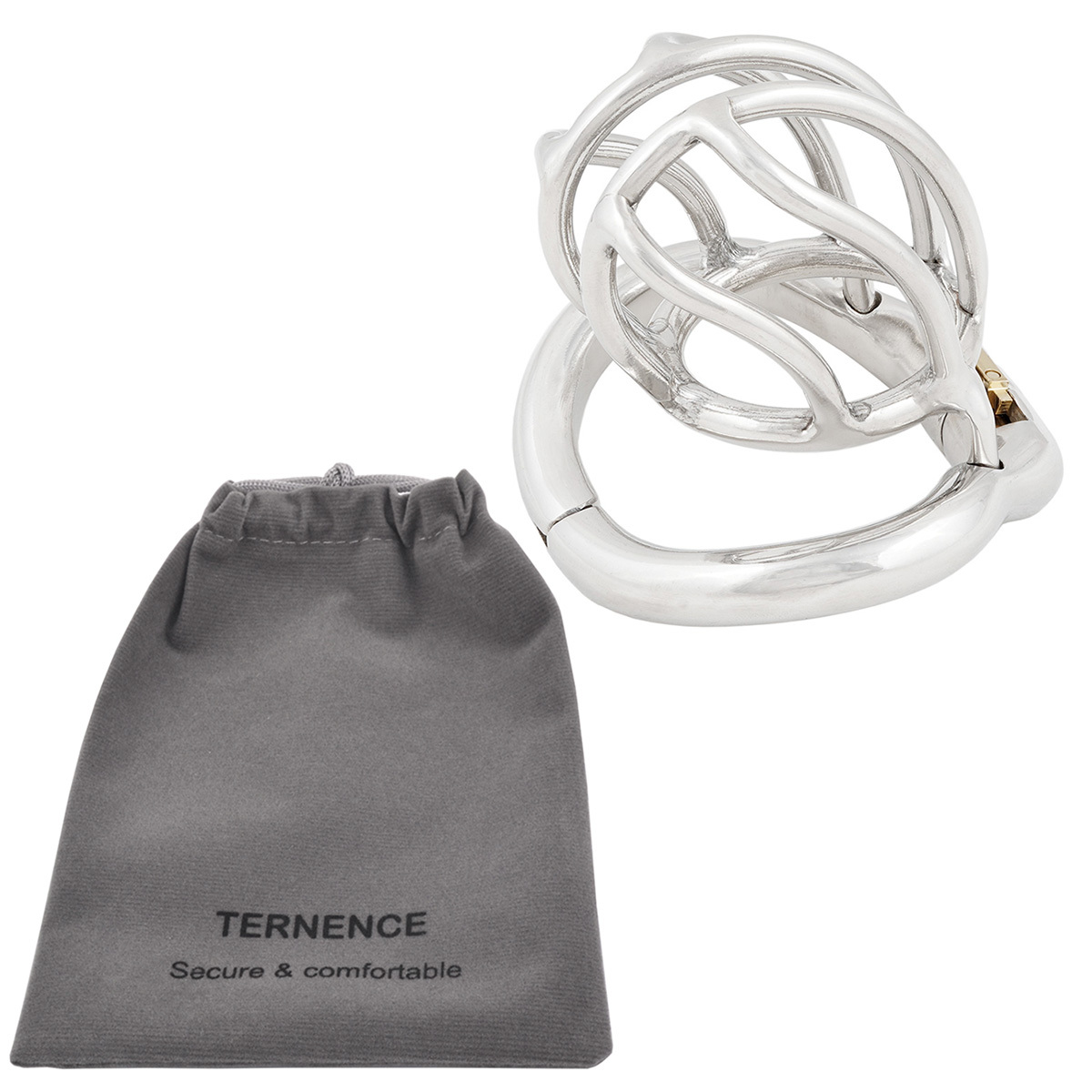 TERNENCE Male Chastity Device Short Small Inner Diameter 30mm Belt Ergonomic Design Hinged Ring Men Cock Cage