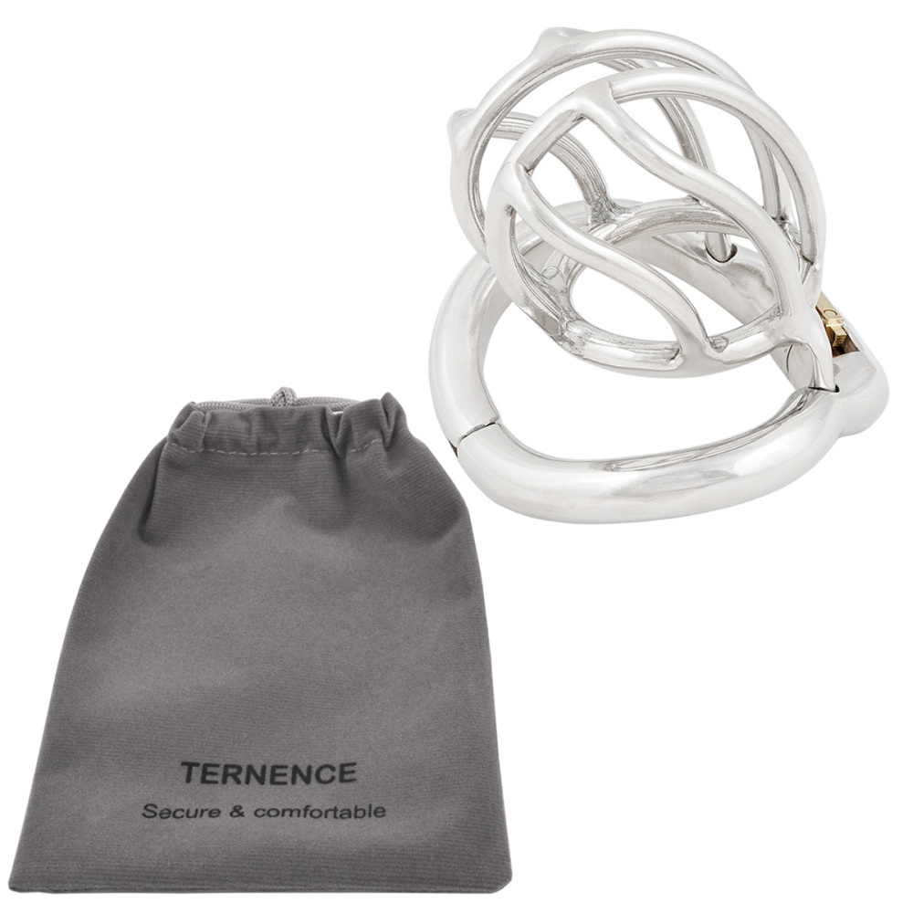 TERNENCE Male Chastity Device Short Small Inner Diameter 30mm Belt Ergonomic Design Hinged Ring Men Cock Cage