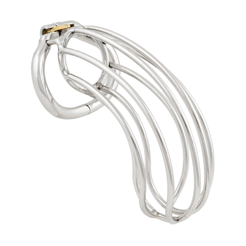TERNENCE Chastity Device Male Cage Inside Length 5’’ Stainless Steel Long Section Men Chastity Lock (only cages do not include rings and locks)