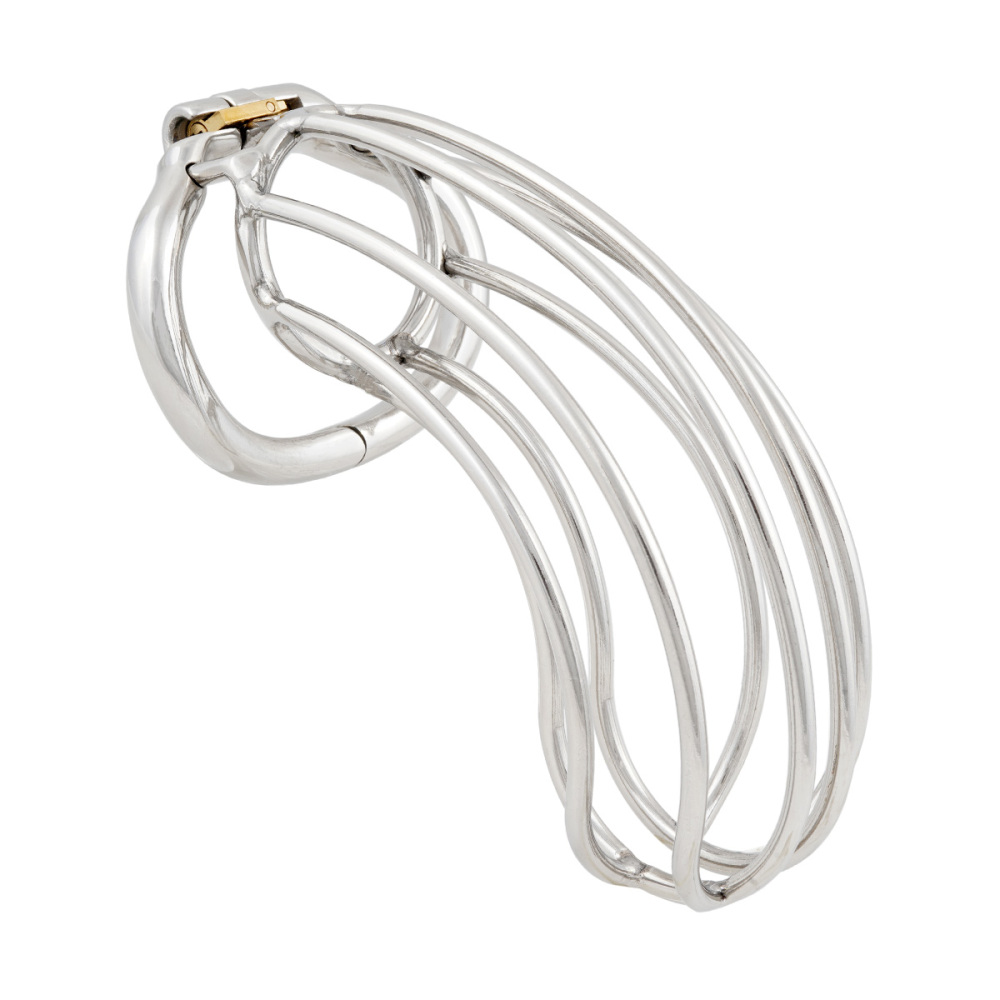 TERNENCE Chastity Device Male Cage Inside Length 5’’ Stainless Steel Long Section Men Chastity Lock (only cages do not include rings and locks)