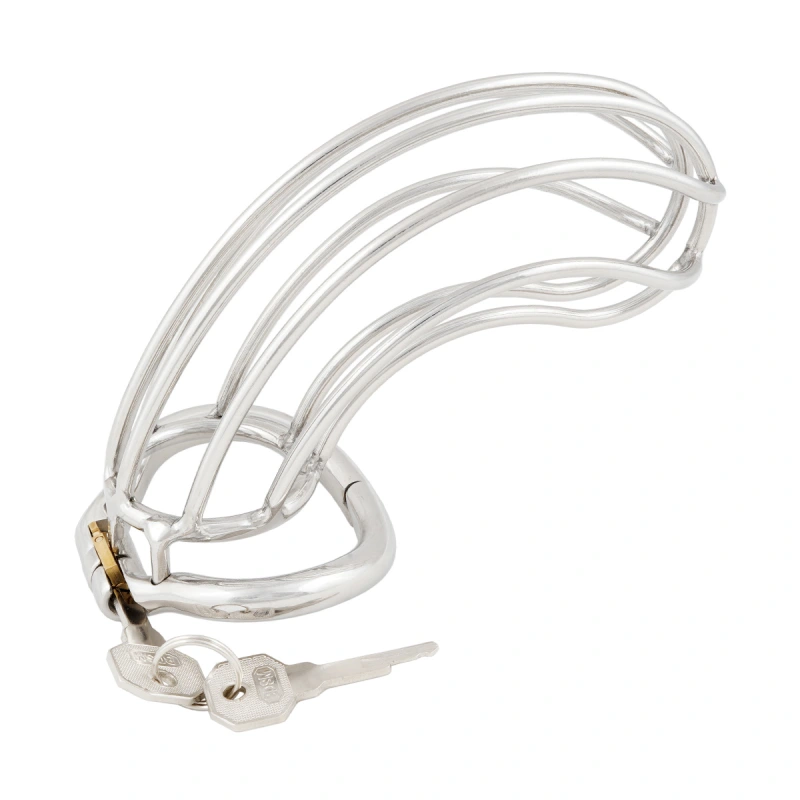 TERNENCE Chastity Device Male Cage Inside Length 5’’ Stainless Steel Long Section Men Chastity Lock (only cages do not include rings and locks)