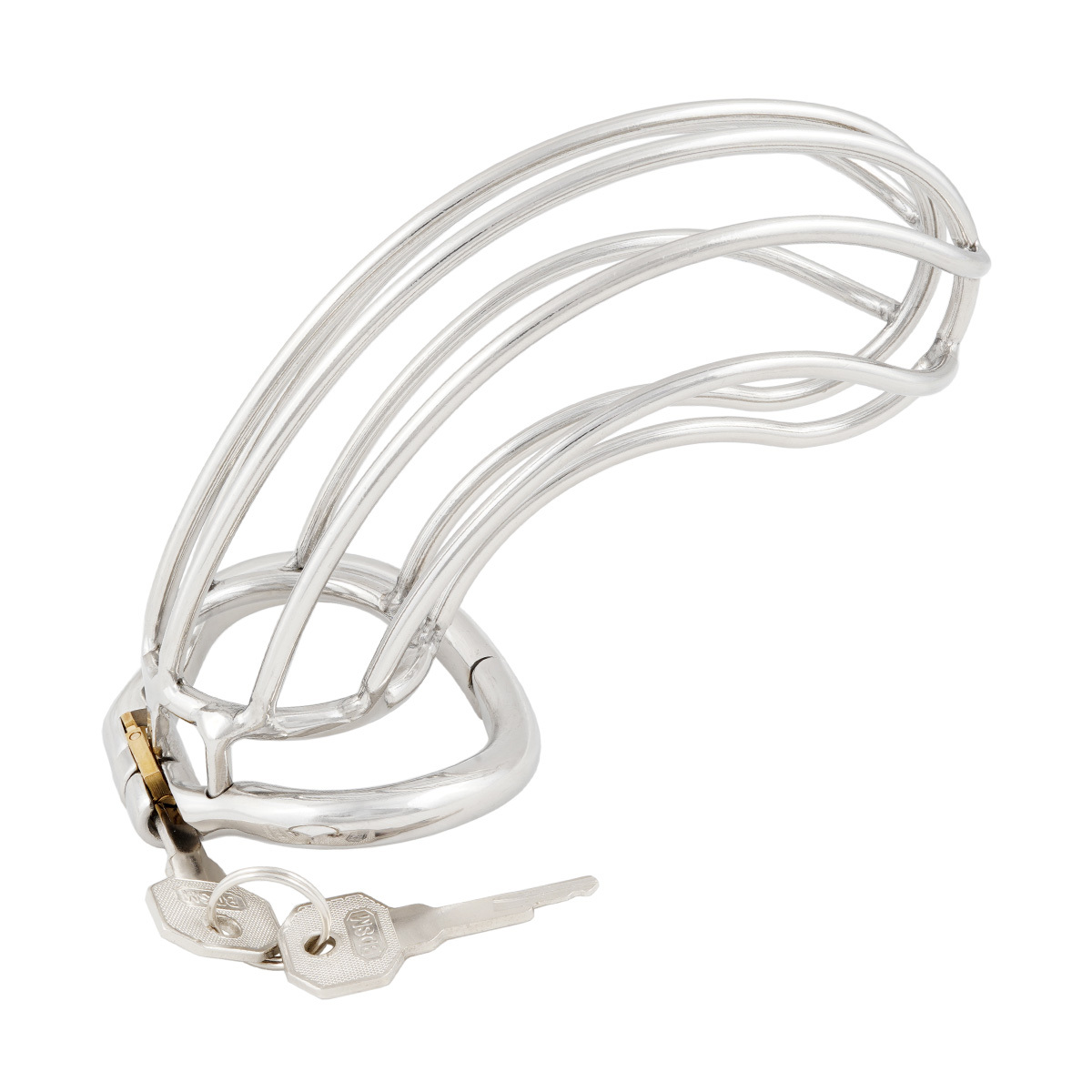 TERNENCE Chastity Device Male Cage Inside Length 5’’ Stainless Steel Long Section Men Chastity Lock (only cages do not include rings and locks)