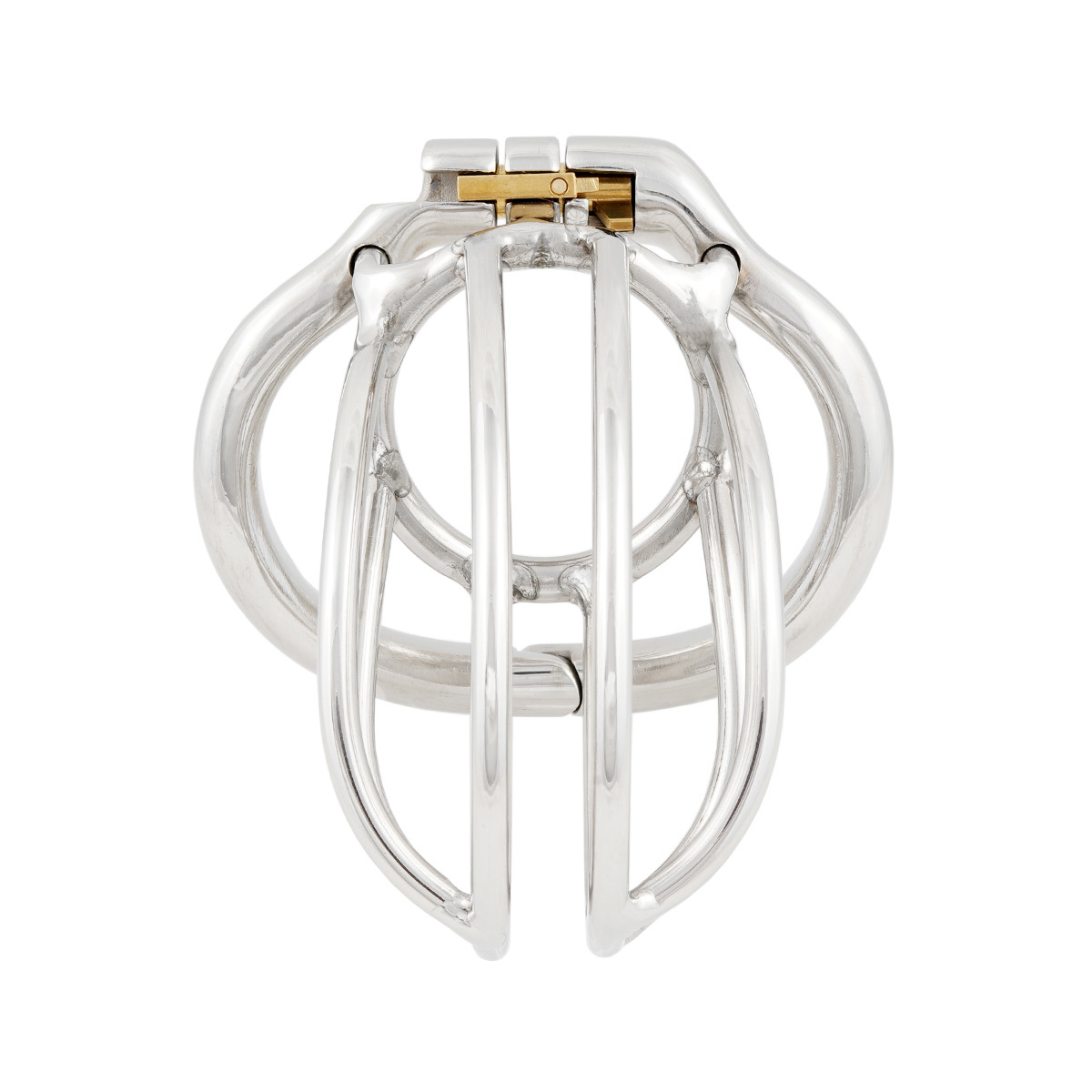 TERNENCE Male Chastity Device Ergonomic Design Stainless Steel Hinged Ring Male Cock Cage (only cages do not include rings and locks)