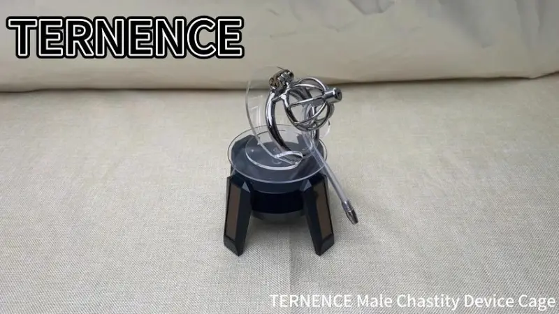TERNENCE Metal Male Chastity Device Steel Stainless Cock Cage Sex Toy Ring with Tube