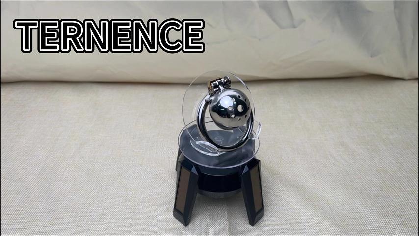 TERNENCE Metal Chastity Device Male Comfortable Virginity Lock Chastity Belt with Small Cage