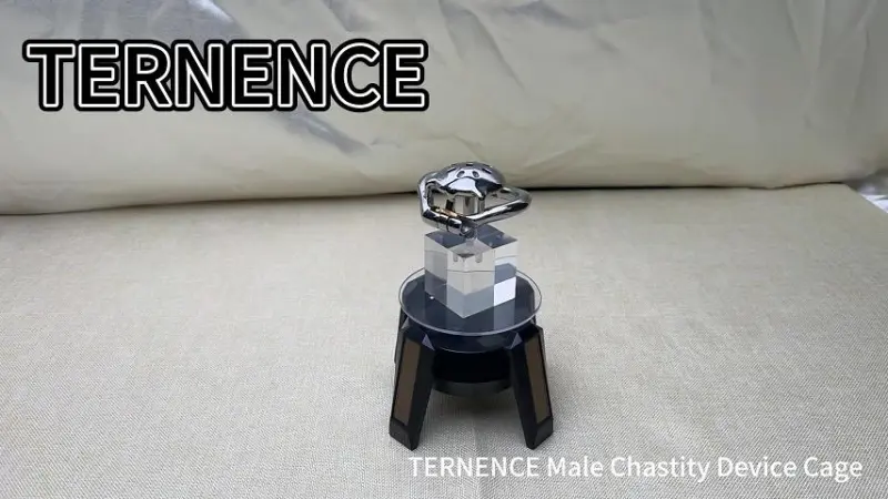 TERNENCE Mens Chastity Cages Ergonomic Design Hinged Ring Short Cage with Steel Urinary Catheter