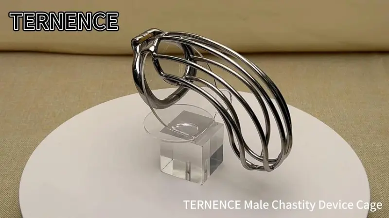 TERNENCE Chastity Device Male Cage Inside Length 5’’ Stainless Steel Long Section Men Chastity Lock