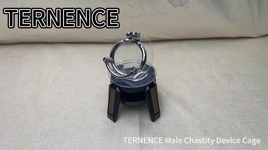 TERNENCE Male Chastity Cage Base Ring Prevent Escape Design Stainless Steel Chastity Device Closed Ring
