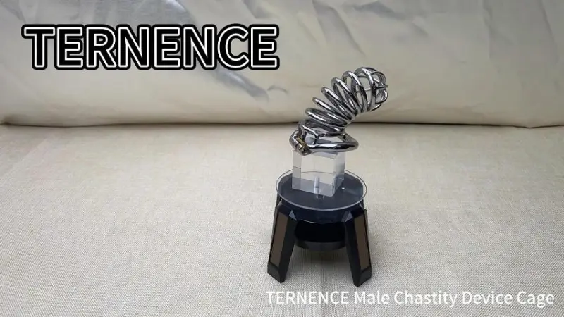 TERNENCE Chastity Device Male Cage Stainless Steel Long Section of The cage Men Chastity Lock
