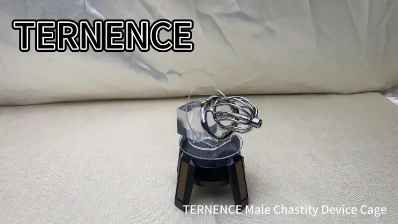 TERNENCE Male Comfortable Chastity Cock Cage SM Penis Exercise Sex Toys with Urethral Tube