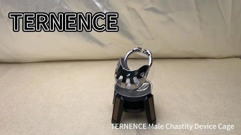 TERNENCE Male Cock Cage Device Base Ring Ergonomic Design 304 Stainless Steel Chastity Device Ring with Scrotal Wrapper