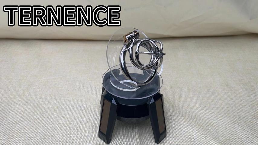 TERNENCE Male Chastity Device Stainless Steel Small Ergonomic Design Stealth Lock for Adults Solitary Extreme Confinement Cage