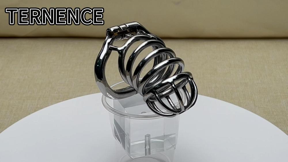 TERNENCE Comfortable Male Chastity Belt Ergonomic Design Long Cock Cage