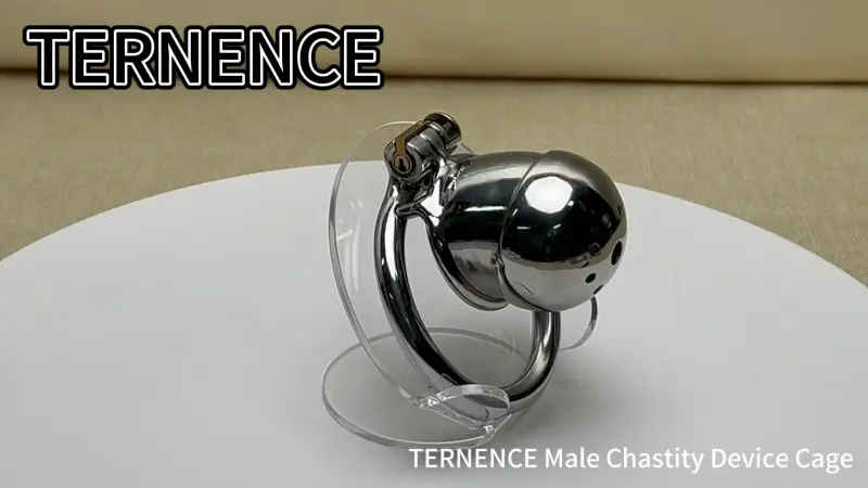 TERNENCE Penis Ring Virginity Lock Stainless Steel Chastity Belt Adult Game Sex Toy