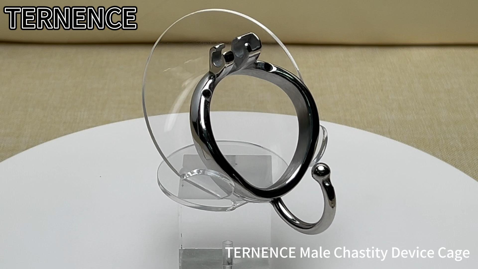 TERNENCE Ergonomic Design 304 Stainless Male Chastity Device Base Ring Spares With separation hook