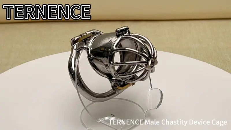 TERNENCE Ergonomic Design Chastity Device 2 Built-in Locks Male Chastity Belt Adult Game Sex Toy