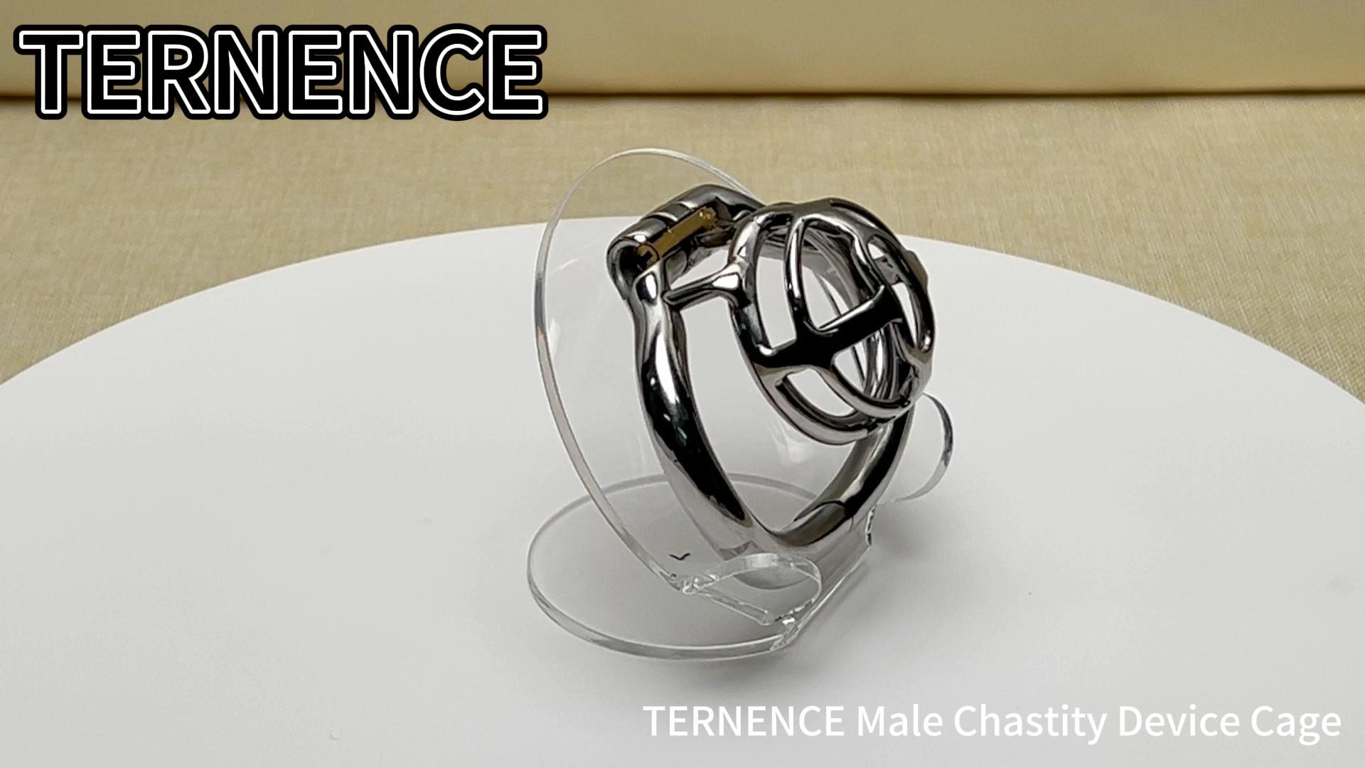 TERNENCE Small Size Male Chastity Cage Ergonomic Design Hinged Ring Cock Cage Penis Lock Adult Game Sex Toys
