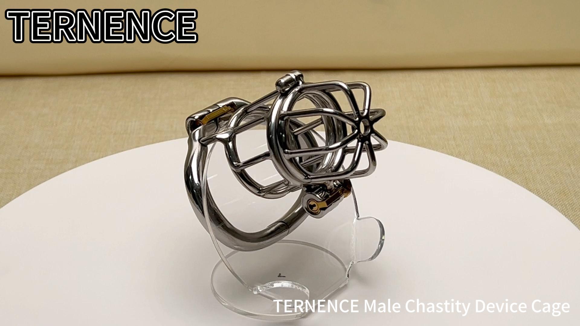 TERNENCE Male Chastities Devices with 2 Built-in Locks Ergonomic Design Man Chastity Belt Adult Game Sex Toy