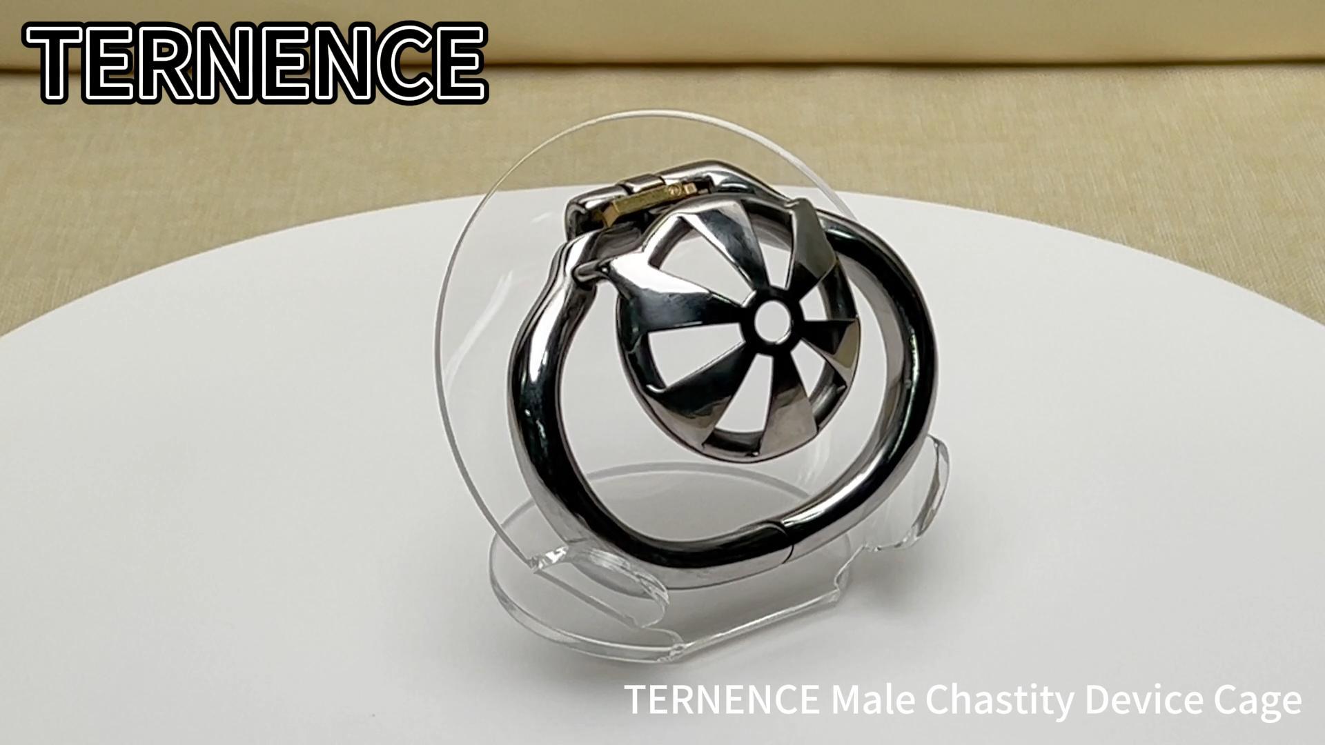 TERNENCE Male Super Short Chastity Cage Device Ergonomic Design Hinged Ring Cock Cage for Men SM Penis Exercise Sex Toys
