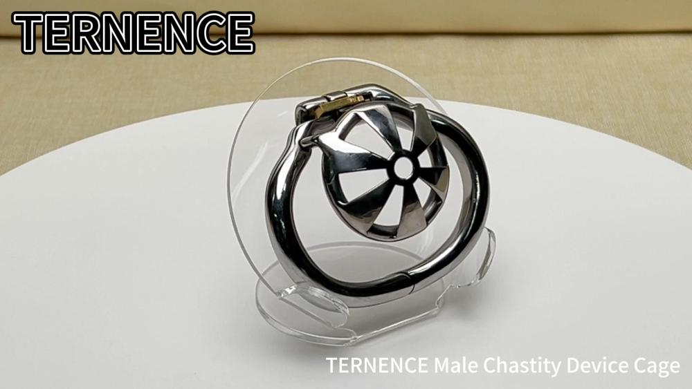 TERNENCE Male Super Short Chastity Cage Device Ergonomic Design Hinged Ring Cock Cage for Men SM Penis Exercise Sex Toys