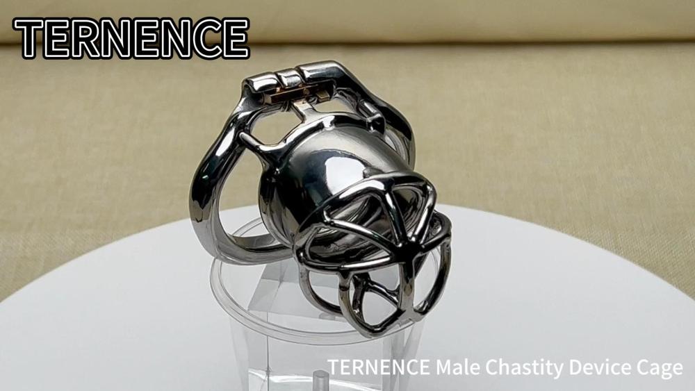 TERNENCE Men Chastity Cage Penis Lock Device with Fetish Erotic Sex Toys