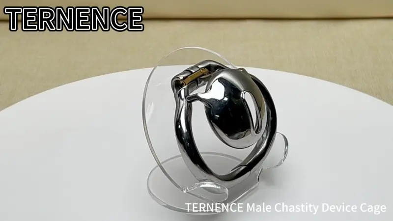 TERNENCE Male Super Short Cock Cage Ergonomic Design Hinged Ring Chastity Device Adult Game Sex Toy