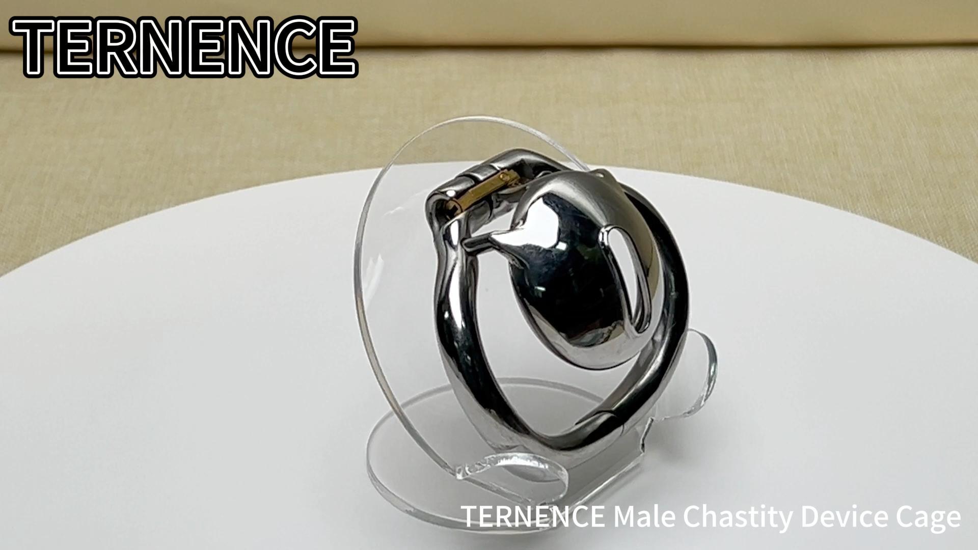 TERNENCE Male Super Short Cock Cage Ergonomic Design Hinged Ring Chastity Device Adult Game Sex Toy