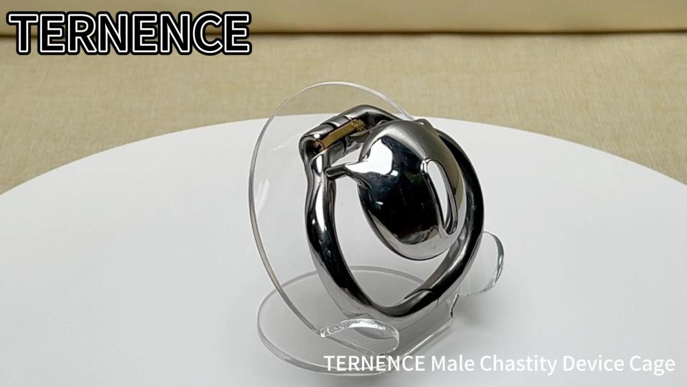 TERNENCE Male Super Short Cock Cage Ergonomic Design Hinged Ring Chastity Device Adult Game Sex Toy